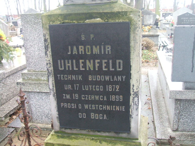 Jaromir Uhlenfeld 1872 Żyrardów - Grobonet - Wyszukiwarka osób pochowanych
