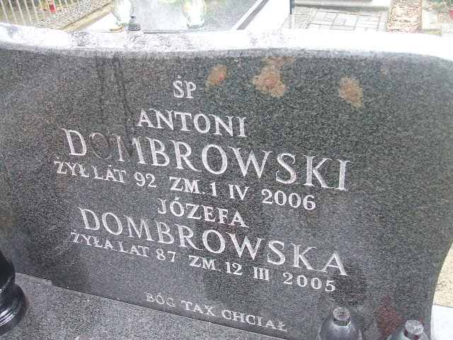 Antoni Dombrowski 1913 Żyrardów - Grobonet - Wyszukiwarka osób pochowanych