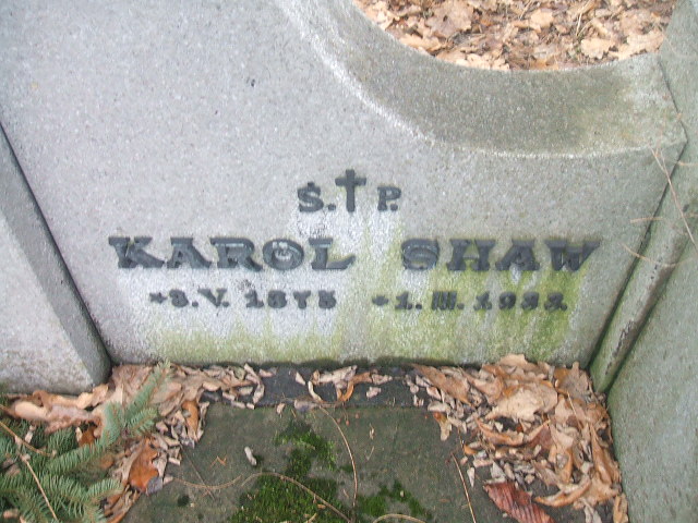 Karol Shaw 1875 Żyrardów - Grobonet - Wyszukiwarka osób pochowanych