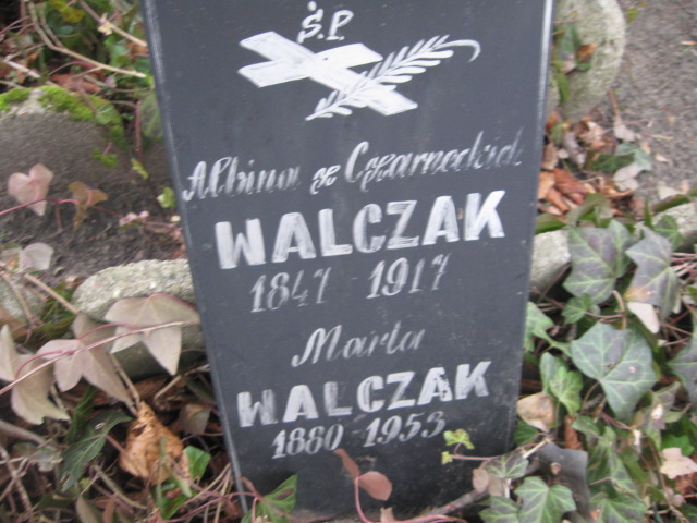 Albina Walczak 1847 Żyrardów - Grobonet - Wyszukiwarka osób pochowanych