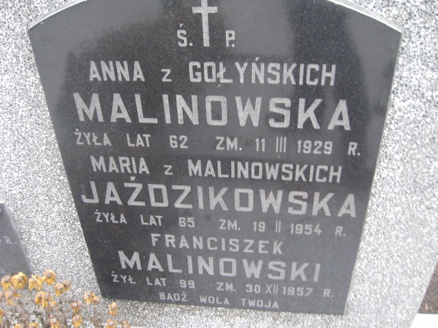 Janina Malinowska 1900 Żyrardów - Grobonet - Wyszukiwarka osób pochowanych