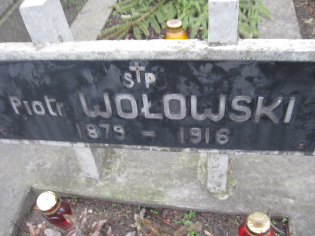 Piotr Wołowski 1879 Żyrardów - Grobonet - Wyszukiwarka osób pochowanych