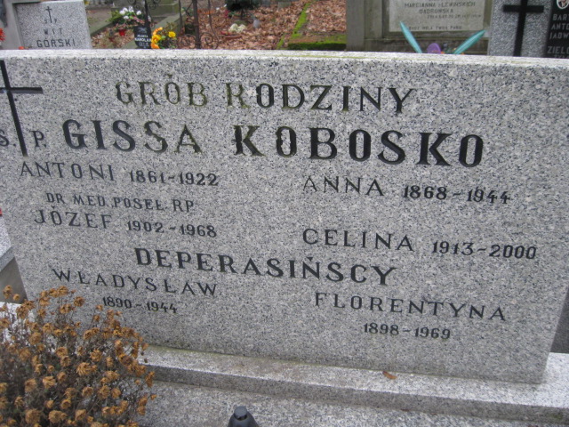 Celina Gissa Kobosko 1913 Żyrardów - Grobonet - Wyszukiwarka osób pochowanych