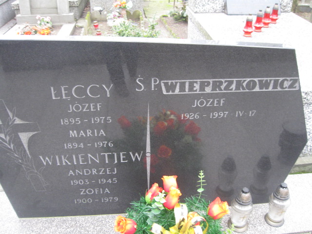 Andrzej Wikientjew 1903 Żyrardów - Grobonet - Wyszukiwarka osób pochowanych