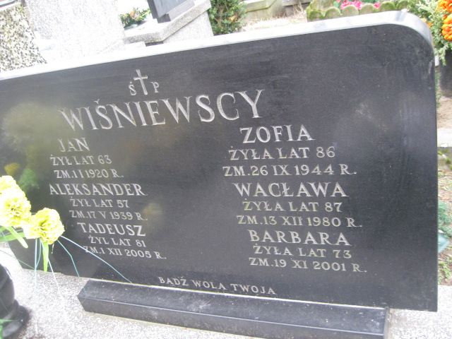 Aleksander Wiśniewski Żyrardów - Grobonet - Wyszukiwarka osób pochowanych