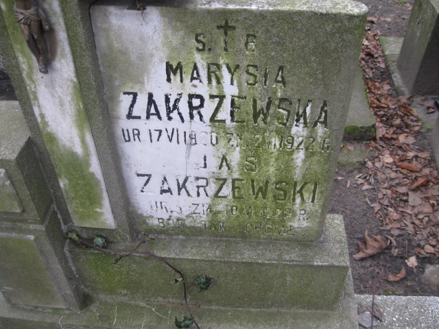 Jan Zakrzewski 1929 Żyrardów - Grobonet - Wyszukiwarka osób pochowanych