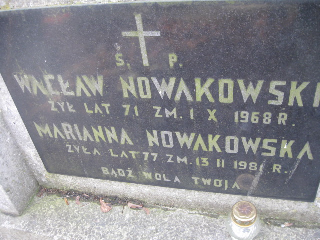 Wacław Nowakowski 1897 Żyrardów - Grobonet - Wyszukiwarka osób pochowanych
