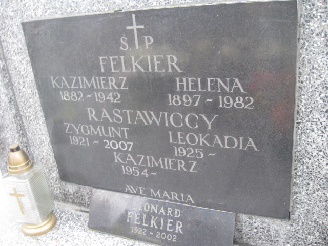 Kazimierz Felkier 1882 Żyrardów - Grobonet - Wyszukiwarka osób pochowanych