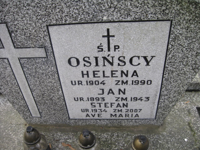 Jan Osiński 1893 Żyrardów - Grobonet - Wyszukiwarka osób pochowanych