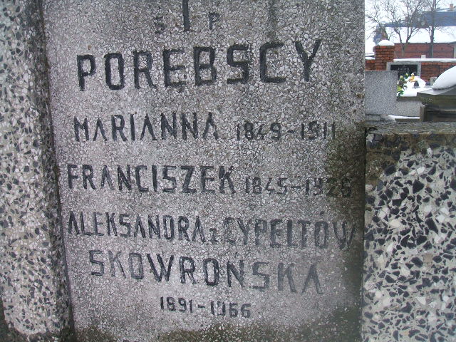 Marianna Porębska 1849 Żyrardów - Grobonet - Wyszukiwarka osób pochowanych