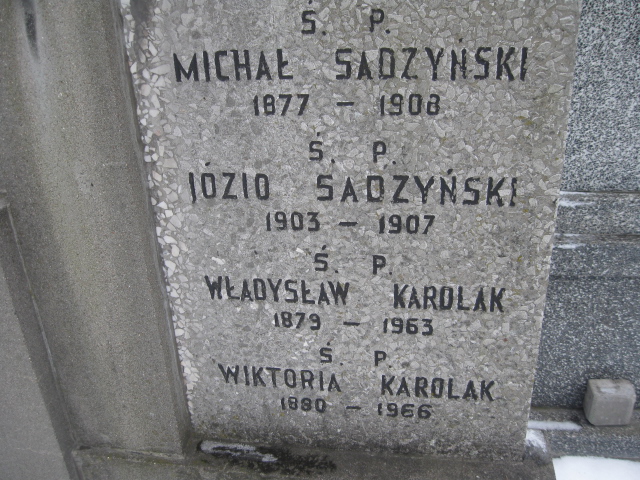 Józef Sadzyński 1903 Żyrardów - Grobonet - Wyszukiwarka osób pochowanych