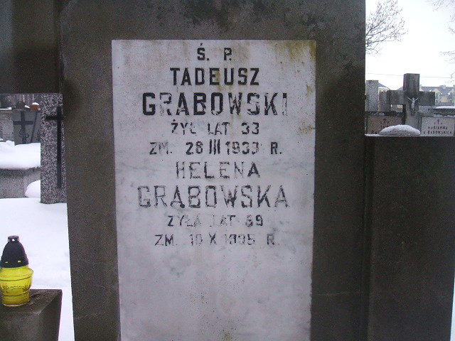 Helena Grabowska 1906 Żyrardów - Grobonet - Wyszukiwarka osób pochowanych