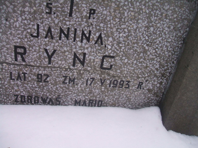 Janina Ryng 1902 Żyrardów - Grobonet - Wyszukiwarka osób pochowanych