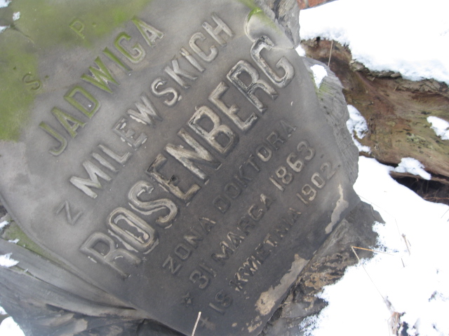 Jadwiga Rosenberg 1863 Żyrardów - Grobonet - Wyszukiwarka osób pochowanych