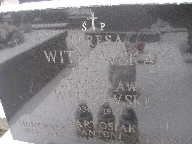 Honorata Bartosiak 1876 Żyrardów - Grobonet - Wyszukiwarka osób pochowanych