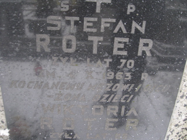 Stefan Roter Żyrardów - Grobonet - Wyszukiwarka osób pochowanych