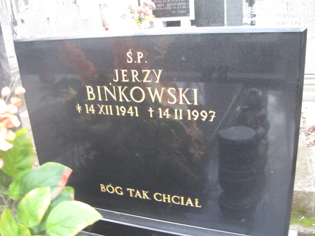 Jerzy Zenon Bińkowski 1941 Żyrardów - Grobonet - Wyszukiwarka osób pochowanych
