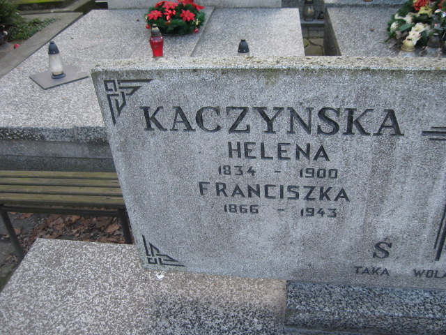 Helena Kaczyńska 1834 Żyrardów - Grobonet - Wyszukiwarka osób pochowanych