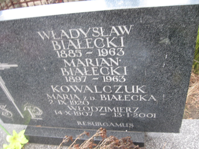 Władysław Białecki 1885 Żyrardów - Grobonet - Wyszukiwarka osób pochowanych
