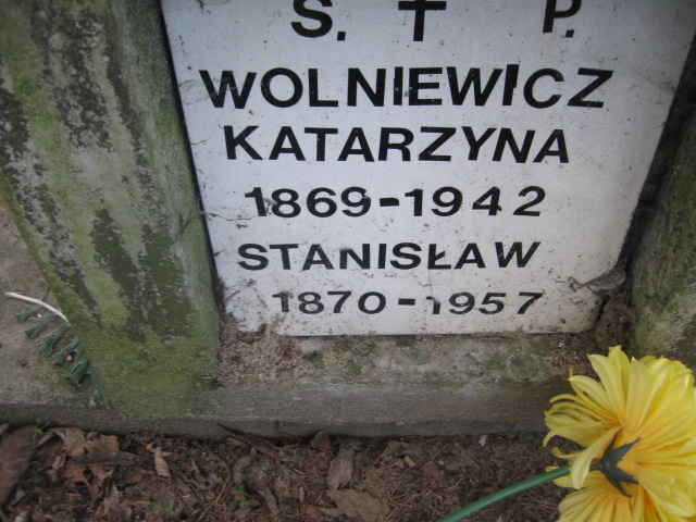 Katarzyna Wolniewicz 1869 Żyrardów - Grobonet - Wyszukiwarka osób pochowanych