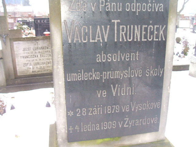 Vaclav Trunecek 1879 Żyrardów - Grobonet - Wyszukiwarka osób pochowanych