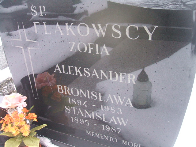 Aleksander Flakowski 1928 Żyrardów - Grobonet - Wyszukiwarka osób pochowanych
