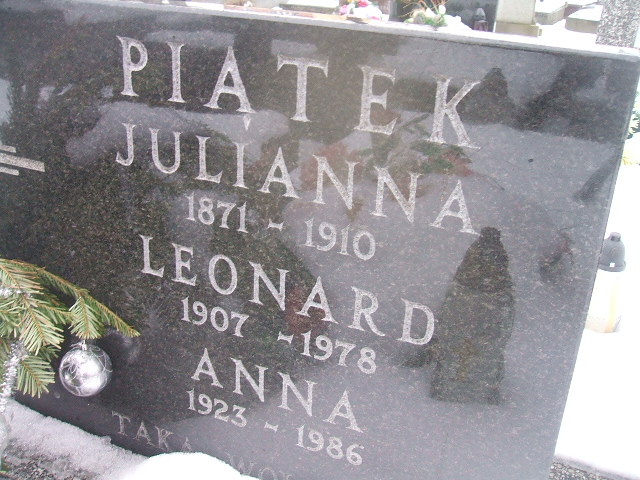 Julianna Piątek 1871 Żyrardów - Grobonet - Wyszukiwarka osób pochowanych