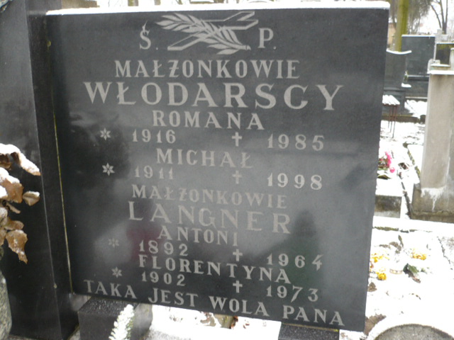 Florentyna Langner 1902 Żyrardów - Grobonet - Wyszukiwarka osób pochowanych