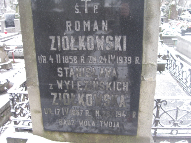 Stanisława Ziółkowska 1867 Żyrardów - Grobonet - Wyszukiwarka osób pochowanych