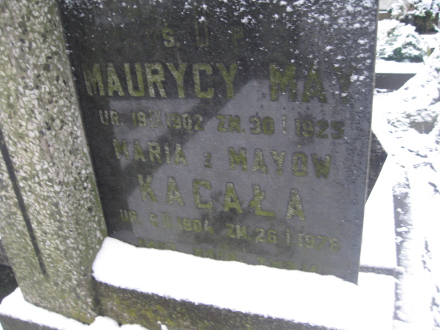 Maurycy May 1902 Żyrardów - Grobonet - Wyszukiwarka osób pochowanych