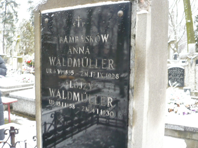 Alojzy Waldmuller 1858 Żyrardów - Grobonet - Wyszukiwarka osób pochowanych