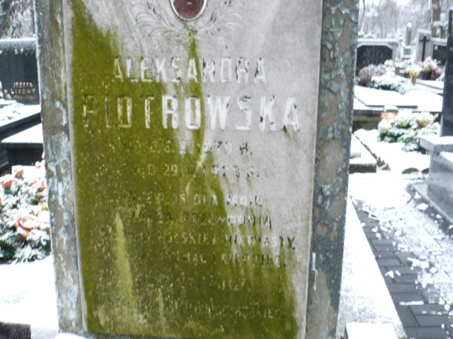 Aleksandra Piotrowska 1873 Żyrardów - Grobonet - Wyszukiwarka osób pochowanych