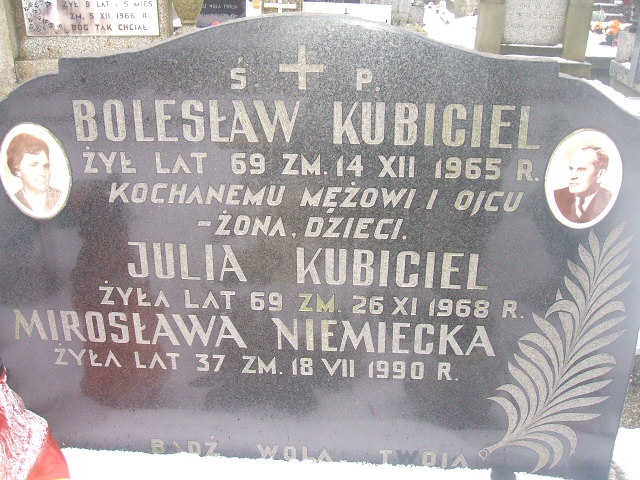 Bolesław Kubiciel Żyrardów - Grobonet - Wyszukiwarka osób pochowanych