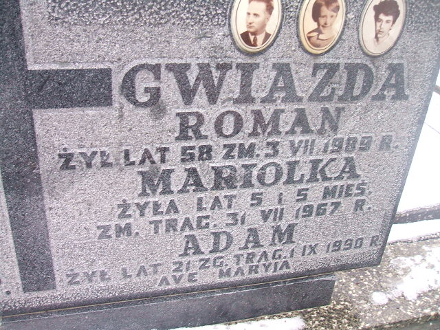 Mariola Gwiazda 1962 Żyrardów - Grobonet - Wyszukiwarka osób pochowanych