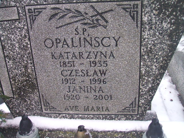 Janina Opalińska 1920 Żyrardów - Grobonet - Wyszukiwarka osób pochowanych