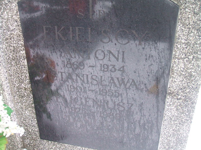 Stanisława Ekielska 1901 Żyrardów - Grobonet - Wyszukiwarka osób pochowanych