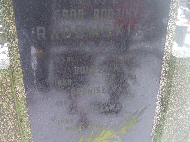 Bolesław Radomski 1898 Żyrardów - Grobonet - Wyszukiwarka osób pochowanych