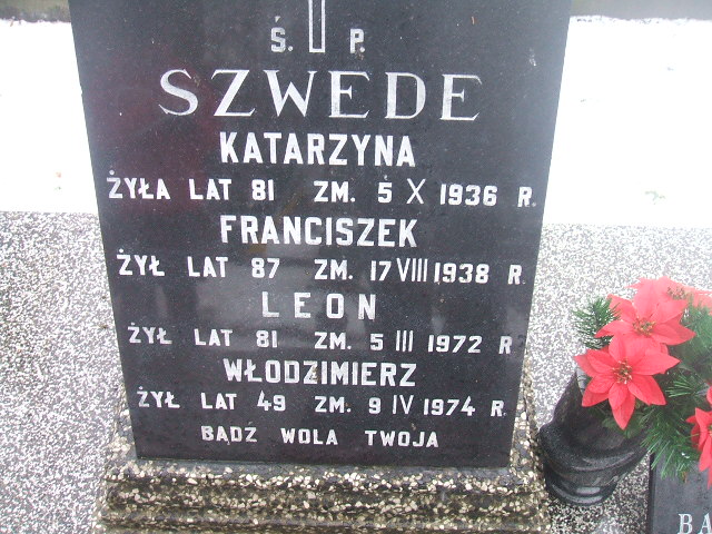Franciszek Szwede Żyrardów - Grobonet - Wyszukiwarka osób pochowanych