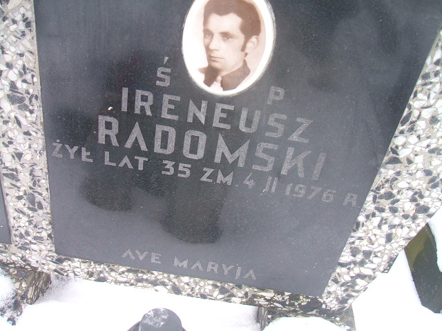 Ireneusz Zdzisław Radomski 1940 Żyrardów - Grobonet - Wyszukiwarka osób pochowanych