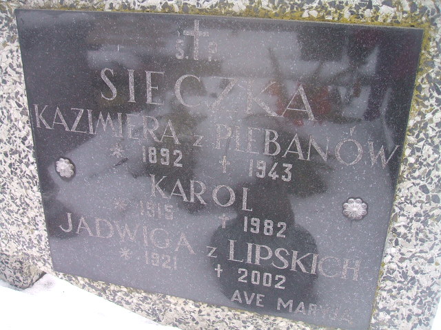 Kazimiera Sieczka 1892 Żyrardów - Grobonet - Wyszukiwarka osób pochowanych