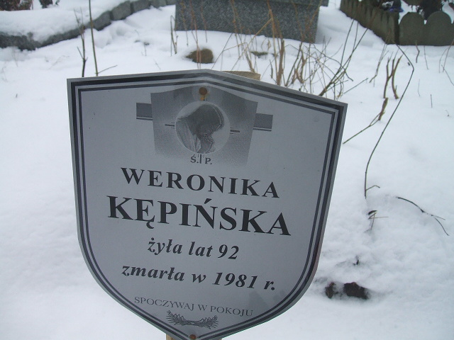 Weronika Kępińska 1888 Żyrardów - Grobonet - Wyszukiwarka osób pochowanych