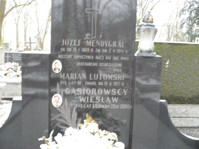 Józef Mendygrał 1869 Żyrardów - Grobonet - Wyszukiwarka osób pochowanych