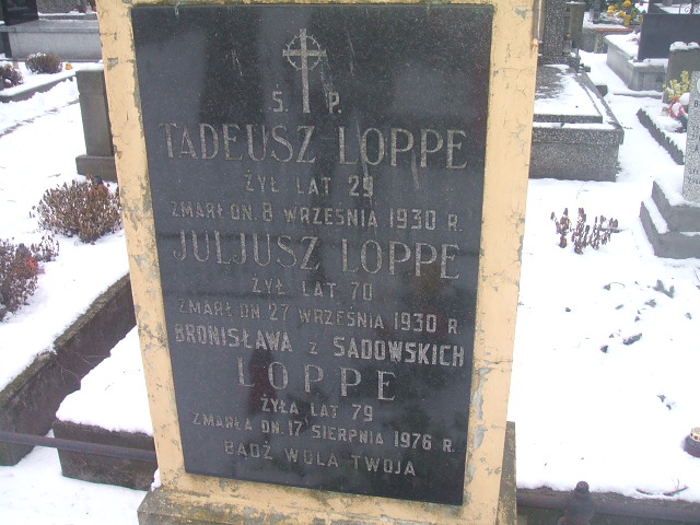 Bronisława Loppe 1897 Żyrardów - Grobonet - Wyszukiwarka osób pochowanych