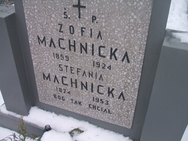 Zofia Machnicka 1899 Żyrardów - Grobonet - Wyszukiwarka osób pochowanych
