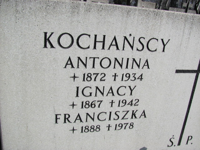 Ignacy Kochański 1867 Żyrardów - Grobonet - Wyszukiwarka osób pochowanych