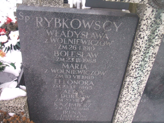 Bolesław Rybkowski 1886 Żyrardów - Grobonet - Wyszukiwarka osób pochowanych