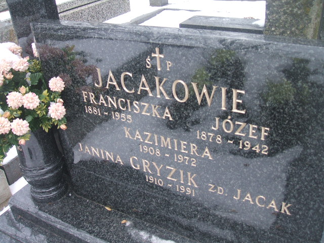 Józef Jacak 1878 Żyrardów - Grobonet - Wyszukiwarka osób pochowanych