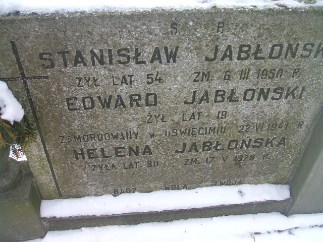 Helena Jabłońska 1898 Żyrardów - Grobonet - Wyszukiwarka osób pochowanych