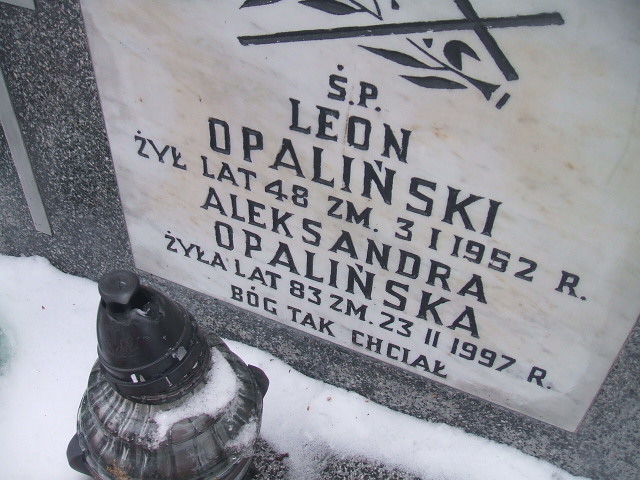 Leon Opaliński Żyrardów - Grobonet - Wyszukiwarka osób pochowanych