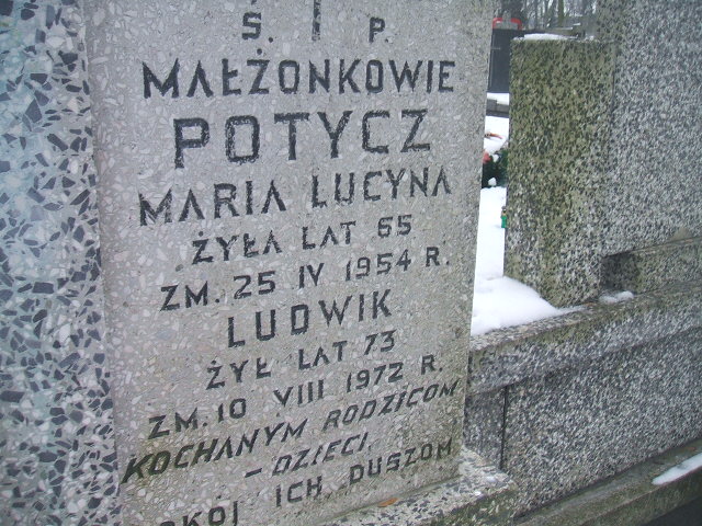 Ludwik Potycz 1898 Żyrardów - Grobonet - Wyszukiwarka osób pochowanych